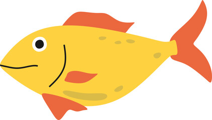 Fish Flat Illustration