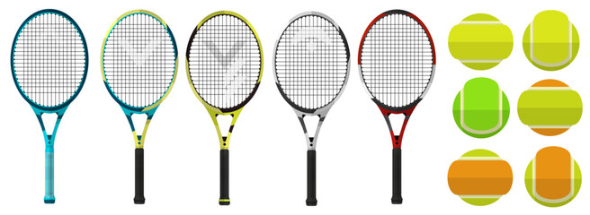Tennis Rackets and Balls Models