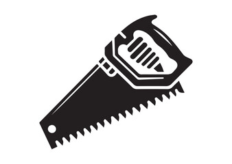 Obraz premium Hand Saw Silhouette Vector, Hand Saw Icon