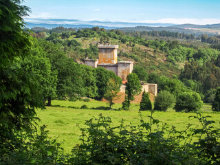 Pambre Castle, a 14th-Century Medieval Fortress Nestled in the Lush Galician Landscape