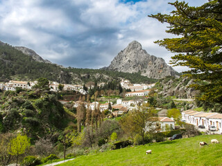 Traditional White Village of Grazalema in Andalusia, Spain
