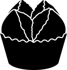 Fa gao,Taiwan's traditional sacrificial food silhouette vector illustration.
Chinese asian food fortune cake isolated.
Chinese new year food.
Steam sponge cake. 
Transparent background. SVG file.