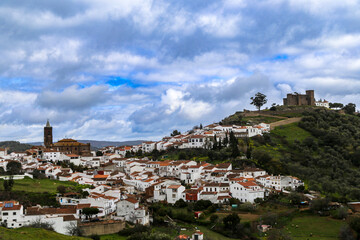 Historic Cortegana: Medieval Castle and Gothic Church Dominating the Huelva Landscape, Spain