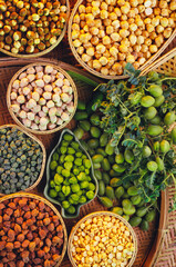 Chana gram shop green grams India
