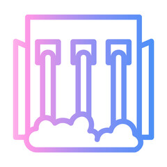 energy Line Gradient Icon