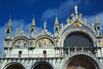 Naklejka premium Saint Mark basilica , Venice , Italy , Europe