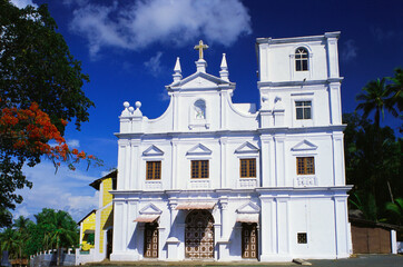Cortalim cathedral , Cortalim , Goa , India