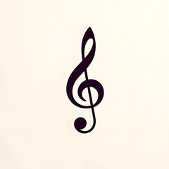 Obraz premium Elegant and minimal background based on music notation aesthetics featuring the C-clef in soft vivid tones