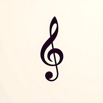 Elegant and minimal background based on music notation aesthetics featuring the C-clef in soft vivid tones