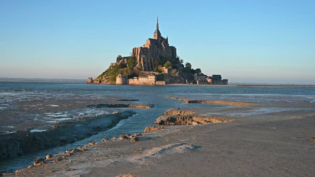 Mont Saint-Michel Abbey and Village, Normandy, France