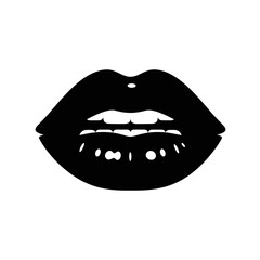 Flat Black Silhouette Vectors of Human Body and Internal Organs on White Background