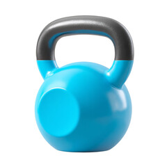 Vibrant blue kettlebell, ideal for fitness promotion and equipment showcases