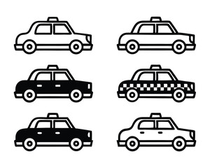 Obraz premium taxi icon set