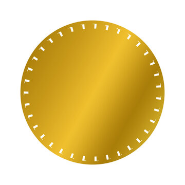 gold cicular seal vector bord...