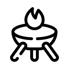 Grill line icon