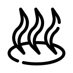 Smoky Flavor line icon