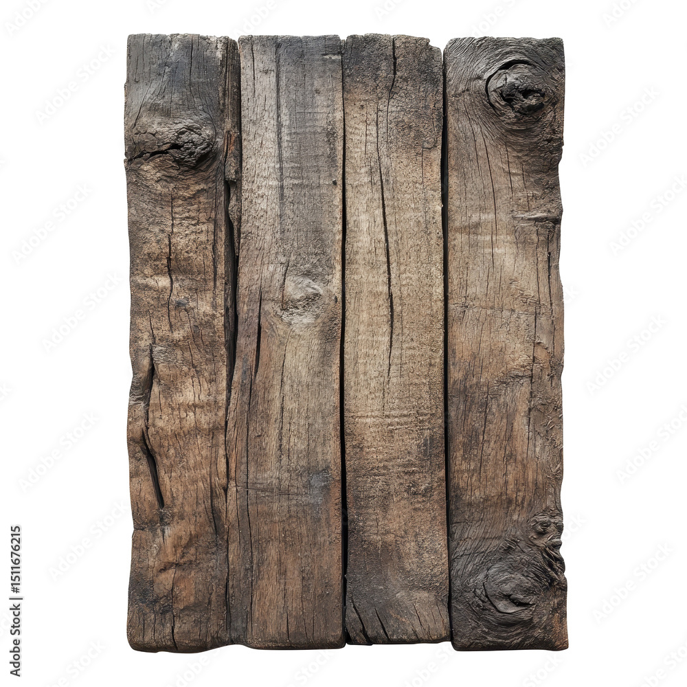 Poster wooden planks showcasing natural texture and grain patterns in rustic design suitable for various co
