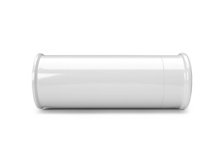 3D Illustration of Blank White Tumbler Mockup Scene on Isolated Background