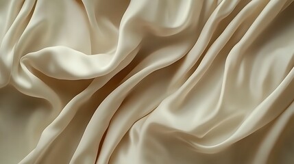 Obraz premium Creamy silk fabric drapes (2)