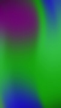 Dual Harmony Green and Purple Gradient Potrait Design