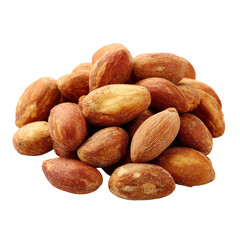 Obraz premium Roasted peanuts with natural crisp texture, showcasing their rich brown color and unique shape, are perfect for snacking or adding to dishes. Their delightful crunch brings joy to every bite