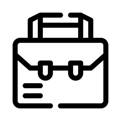Briefcase line icon