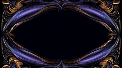 Ornate frame with flowing lines