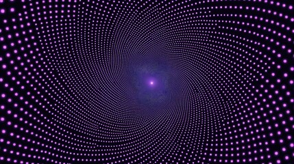 Abstract spiral design with dots