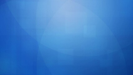 Slow motion loopable blue gradient animation background with subtle grid pattern and smooth flowing and rotating translucent geometric shapes - modern high-tech futuristic backdrop