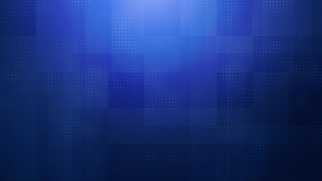 Loopable animation of subtle blinking squares and grid pattern on deep blue background with gentle pulsing effects