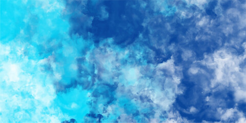 Abstract watercolor sky illustration with shades of blue and white offering a serene background