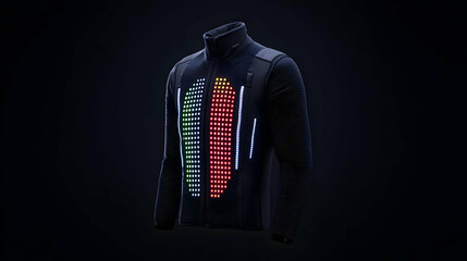 High-Tech Jacket With Leds Display