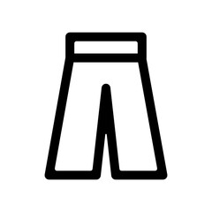 ワイドパンツのアイコンイラスト