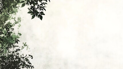 Abstract foliage on textured backdrop