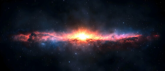 Colorful Nebula In Deep Space