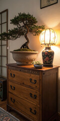 vintage kitchen interior with fireplace