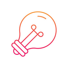 Lightbulb Vector icon