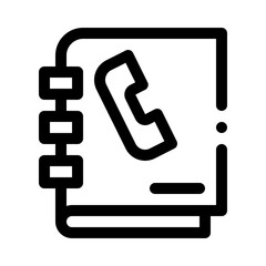 Phonebook line icon