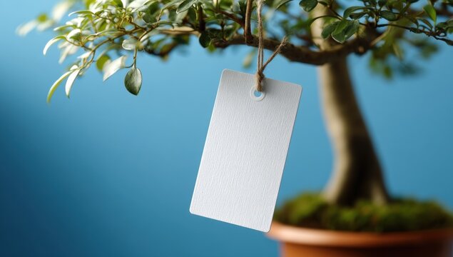 Bonsai with blank tag