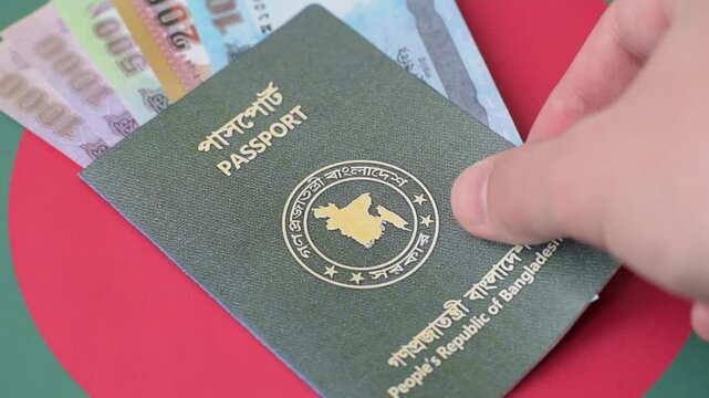 International passport of Bangladeshi citizen for global business, emigration and travelling