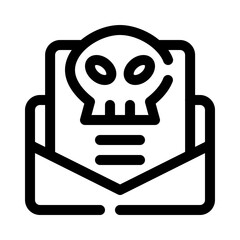 Online Blackmail line icon