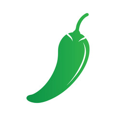 vector illustration of a green pepper