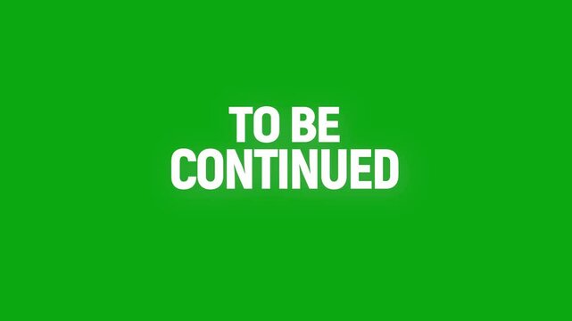 to be continued text animation with vertically word rotating effect. streaming and broadcasting social media motion design. to be continue