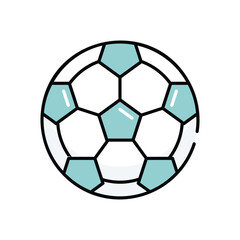 Football vector icon stock illustration