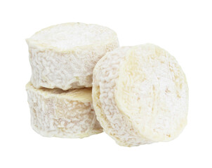 French goat cheese (Picodon, rigotte, crottin) / transparent background