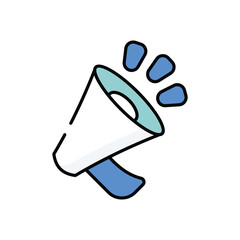 Announcement vector icon stock illustration 