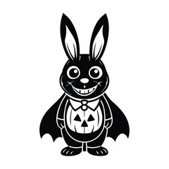 Fototapeta premium Halloween rabbit Svg