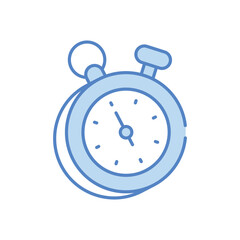 Stopwatch vector icon stock illustration