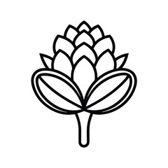 vector illustration of lily flower