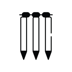 Wicket vector icon stock illustration